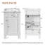 Meuble-lavabo compact français avec armoire en bois massif et lavabo en céramique pour des salles de bain élégantes