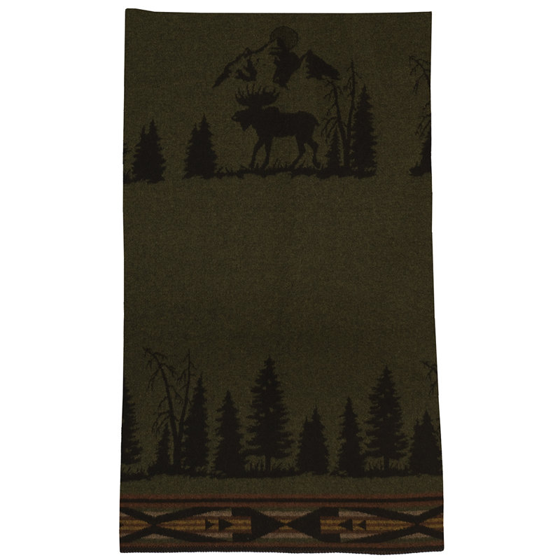 Wooded River Moose I - Throw - 60x72