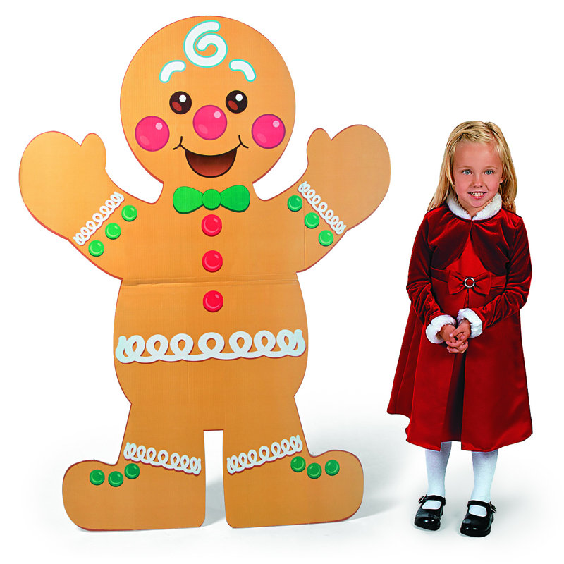 «Gingerbread Man» en carton debout