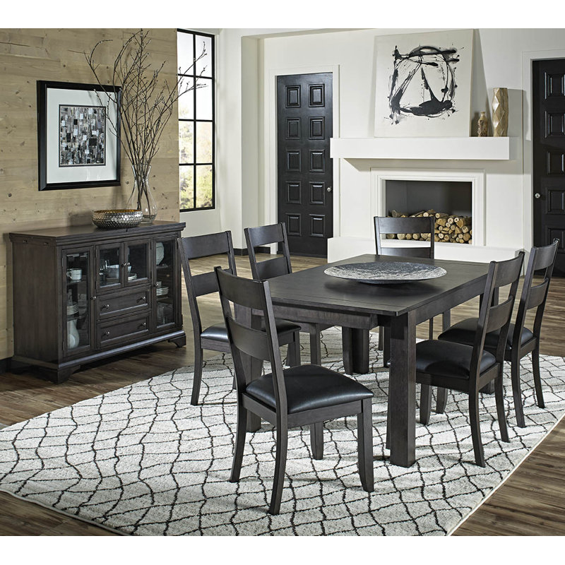 Schoenberg Solid Wood Solid Wood Top Four Leg Dining Set