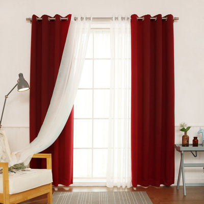 Paire de rideaux transparents avec œillets Granados