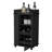 Willow Park Glass Door Bar Cart with Bottle Holder and Casters-217287740