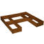 Solid Wood 1 Tier Plant Stand Set of 5