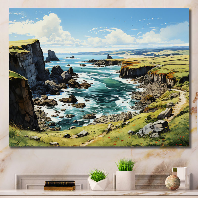 Ireland Dingle Peninces Cilf I - Ireland, art encadré, Toile tendue, H 34 po x l 44 po x P 1,5 po