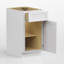 Modern Single Door Kitchen Base Cabinet With Top Drawer (Available In 12", 15", & 18" Widths)-125128403