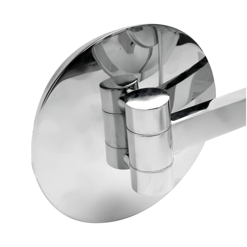 Miroir grossissant et lumineux mural, Chrome poli