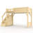 Twin Size Solid Wood Loft Bed with Built-in Wardrobe, Storage, Bedside Shelves, Guardrails & Stairs, Natural-1183884237-1183884236