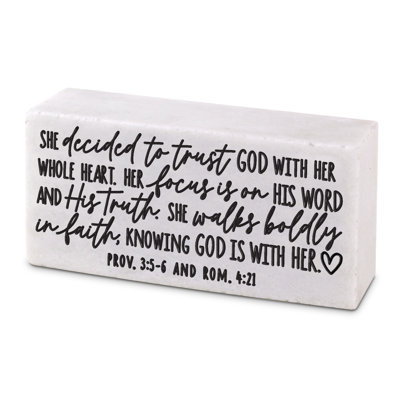 Chertsey Scripture Block She Tr Trust God
