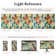Johy Modern Floral Machine Washable Area Rug with Non-Slip Backing