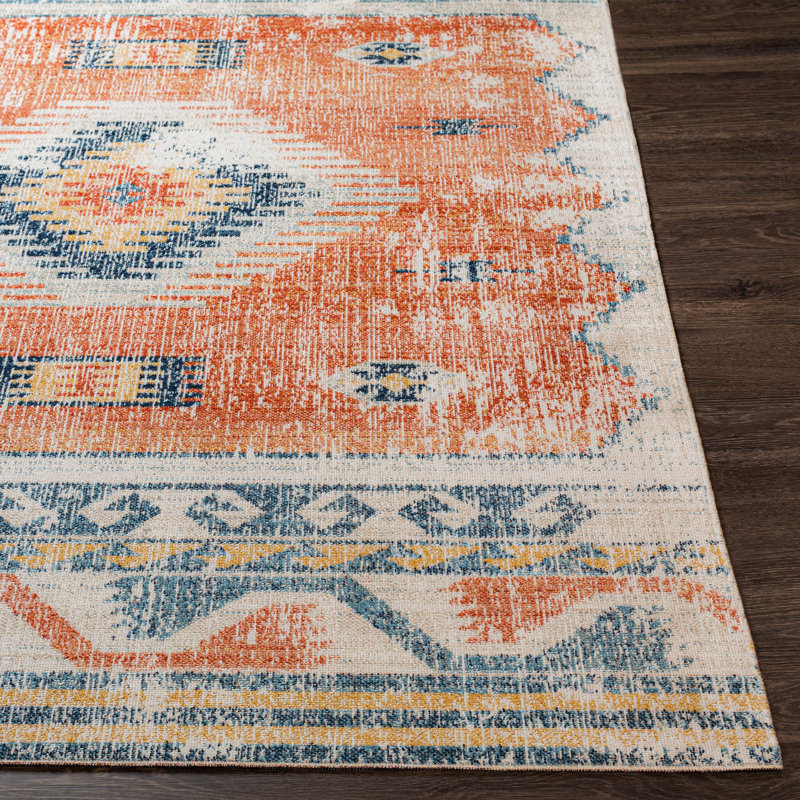 Tapis d'intérieur / extérieur tissé à la machine Enciso, Rectangle 7 pi 10 po x 10 pi