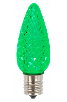 Ampoules de rechange à DEL facettes transparentes C9
