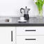 Paquet de 30 poignées d'armoire noires mates avec conception moletée - Poignées de tiroir de 5 pouces pour armoires de cuisine, commodes et meubles - Quincaillerie durable avec installation facile