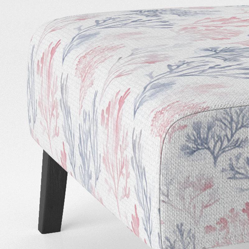 Fauteuil de chambre Coastal Accent - bleu clair et bleu, Pantoufle sans accoudoirs