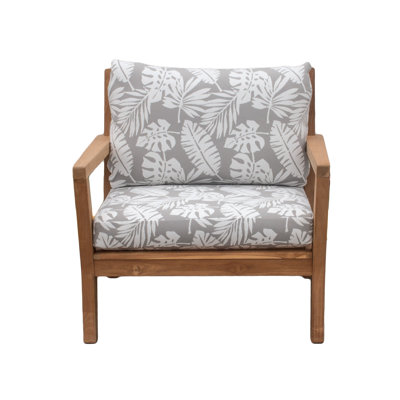 Tommy Bahama Deep Seat Patio Cushion Set, Tropical Print Sunbrella Fade-Resistant for Patio Sofas, Sectionals & Deep-Seat Loungers, 24"W x 24"D, 4" thick, Reversible, Tropical Chrome
