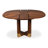 Extendable Walnut Round Solid Wood Dining Table
