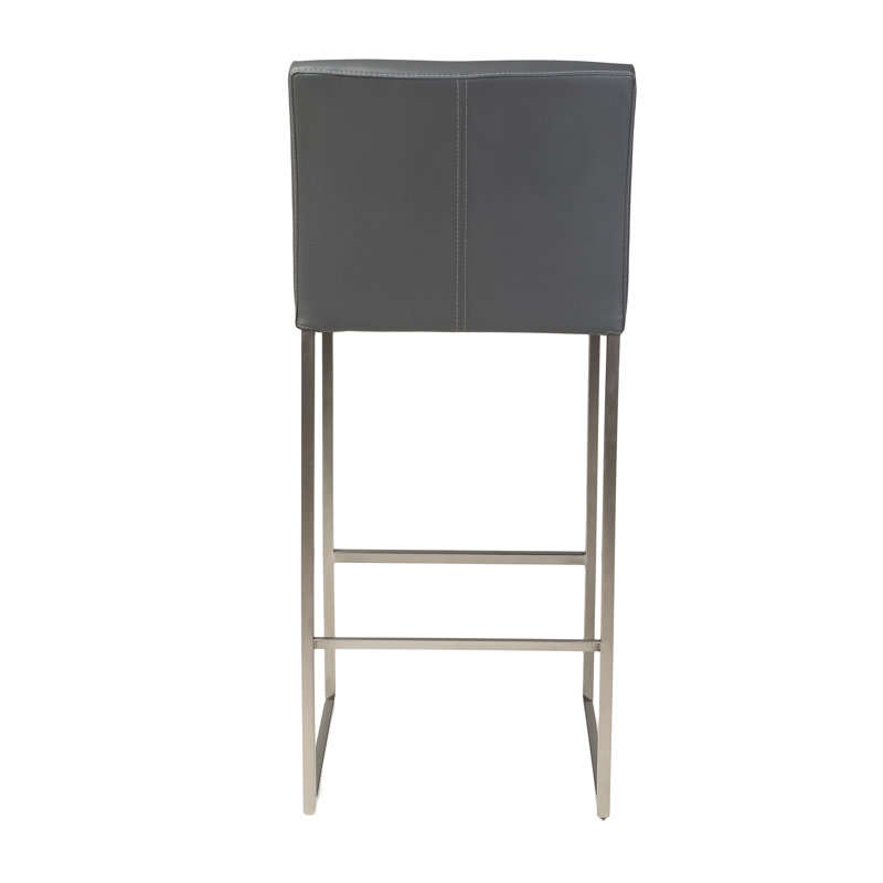 Tate Upholstered Counter Stool, Black, Bar Stool (30" Seat Height)