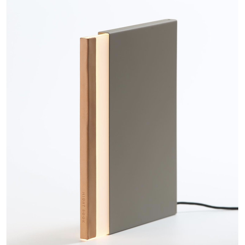 Night Book LED Table Lamp, Gray