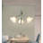 3 - Light Iron Dimmable Geometric Chandelier