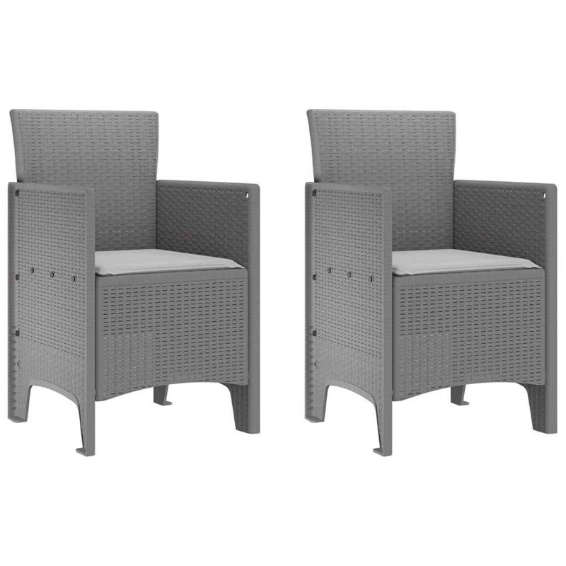 Patio Dining Side Chair, Beige, Light Grey