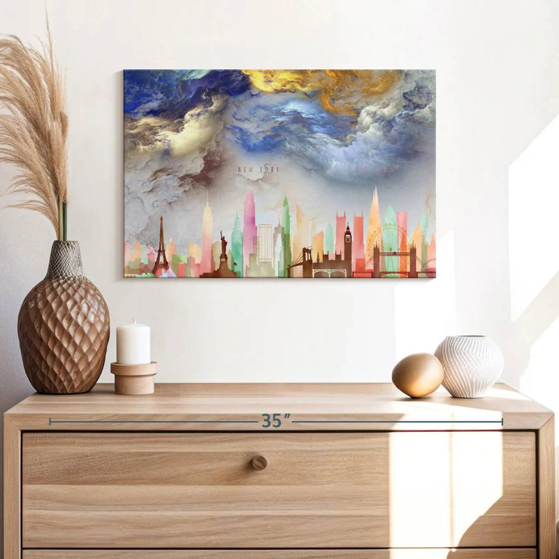 Sireci Dream Cities, 16" H x 24" W