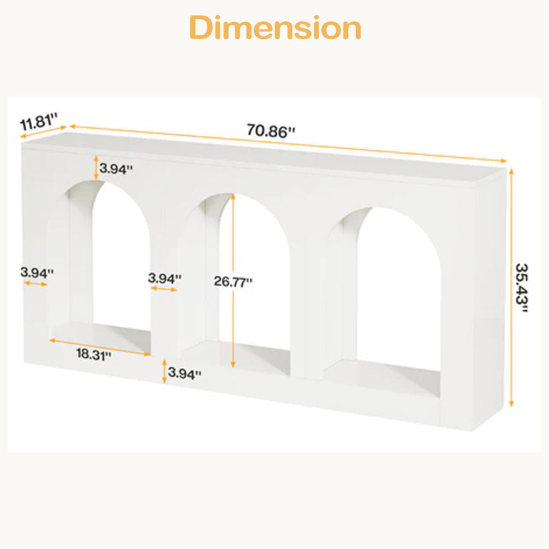 Stylish Arches Side Table,Entryway Table,Stable Console Table