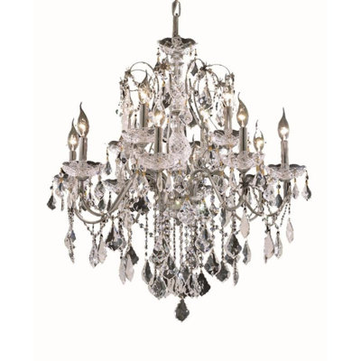 Dagmar 12-Light Tiered Crystal Chandelier