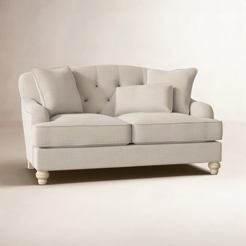 Sullivan Upholstered 65'' Loveseat, Shambala 10 Beige Performance Chenille, Pecan, Yes
