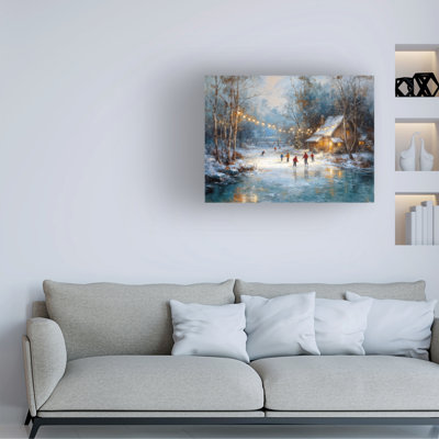Art mural sur toile tendue - Imagine It Images «Ice Skating 3», décoration murale pour le salon, la chambre à coucher ou le bureau - 18 x 24