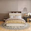 Grand lit plateforme en bois avec port USB et tablette de tête de lit-419821538-419821543