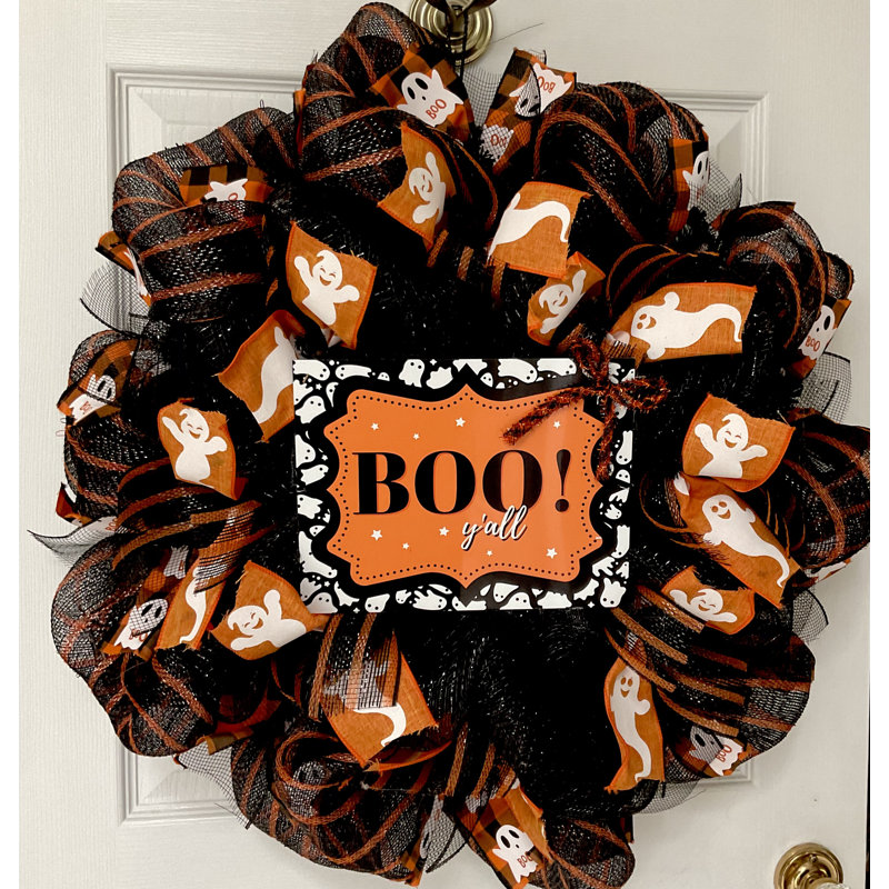 Couronne d'Halloween Boo Y'all