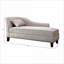 Fauteuil d'appoint en tissu beige moelleux, garniture cloutée avec coussin supplémentaire, mobilier de salon confortable pour adultes de salon-743123987