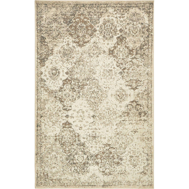 Levi Floral Indoor Rug, Rectangle 4' x 6'