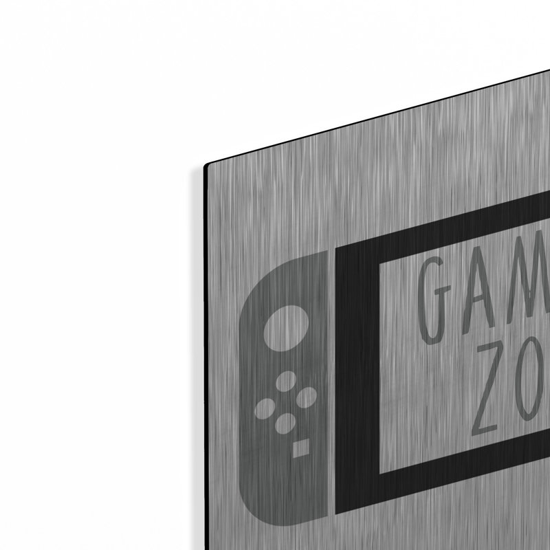 «Gaming Zone» par Imparfect Dust Ivy Bronx, art mural en métal, 16 po x 12 po, H 12 po x l 16 po