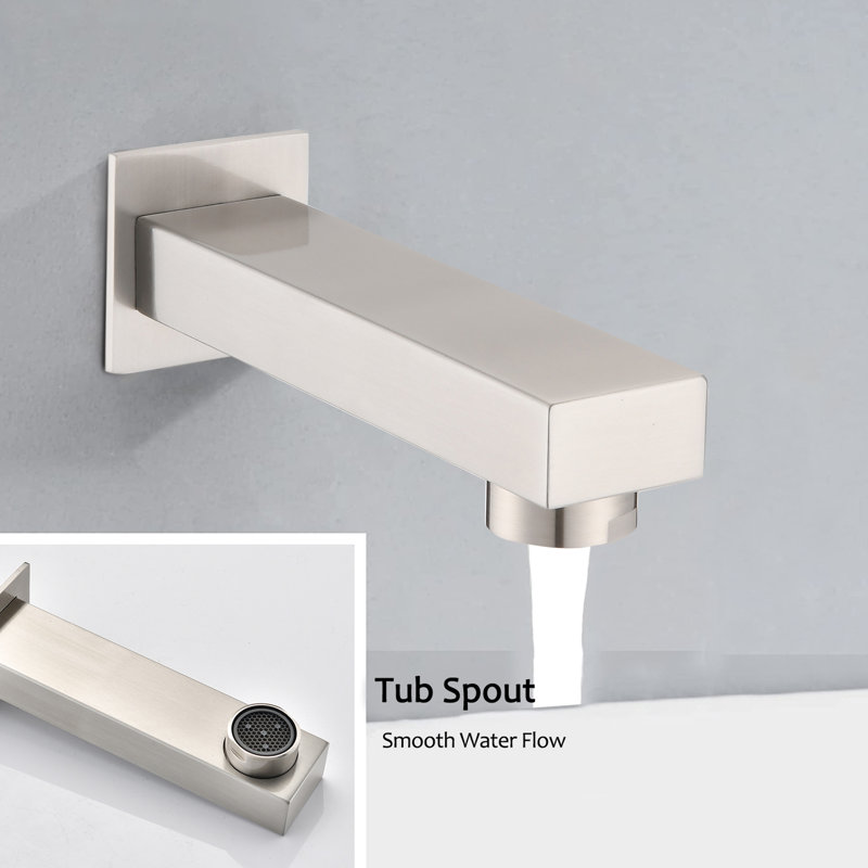Bathroom Shower In Brushed Nickel Decoration - 10" Rain Head, Handheld Shower, Easy Installation, Self-Cleaning Kit 10 Inch Corrosion Resistance, Leak-