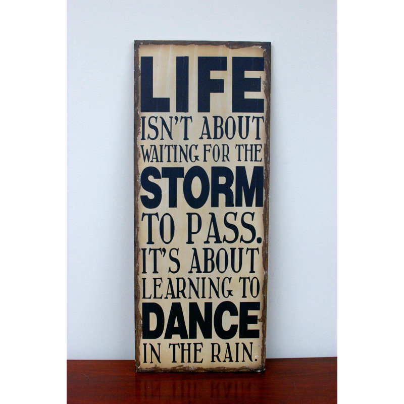 Décoration murale en bois «Life is About»