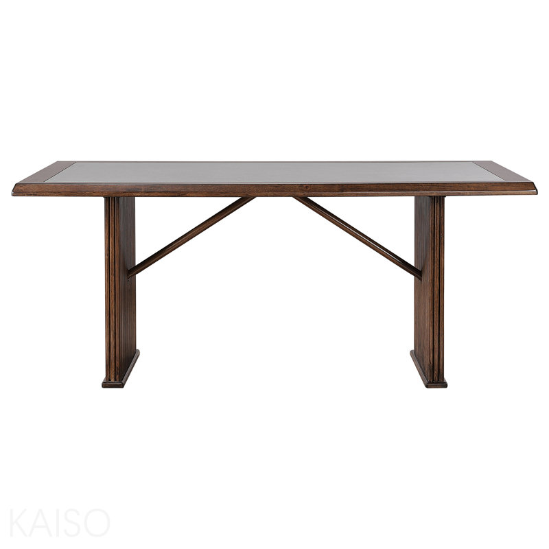 Brown Rectangular Dining Table
