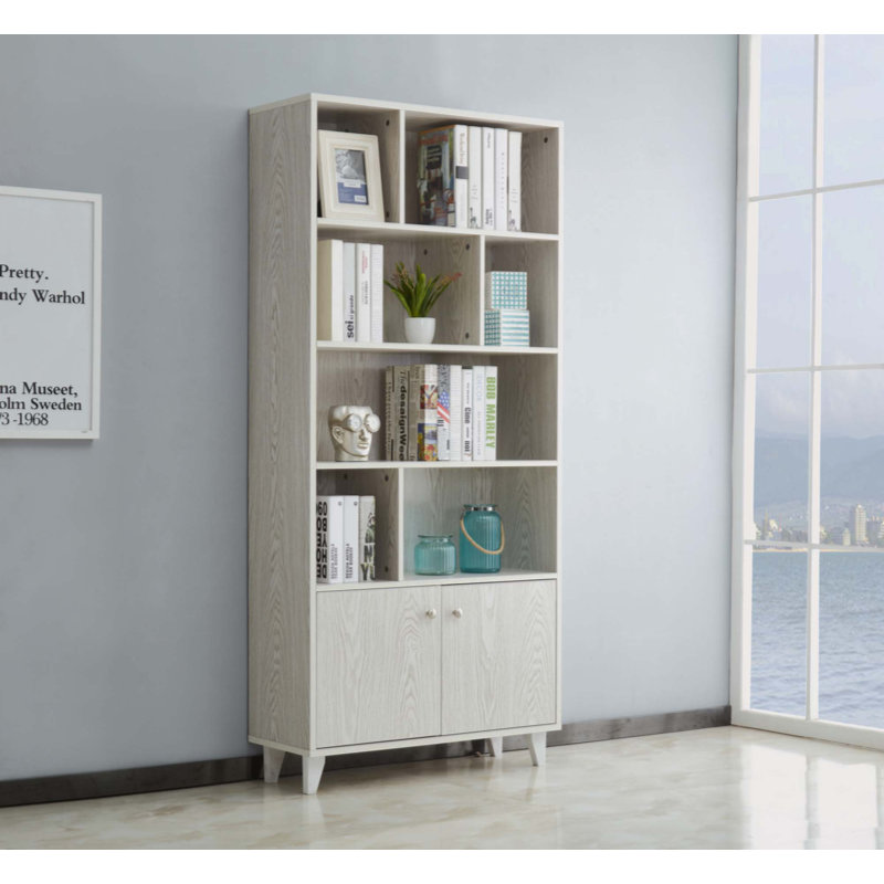 Birchler Storage Bookcase, White