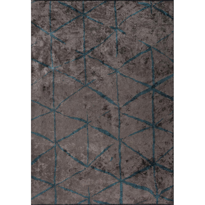 Contemporain grand diamant abstrait, Rectangle 9 pi 10 po x 14 pi