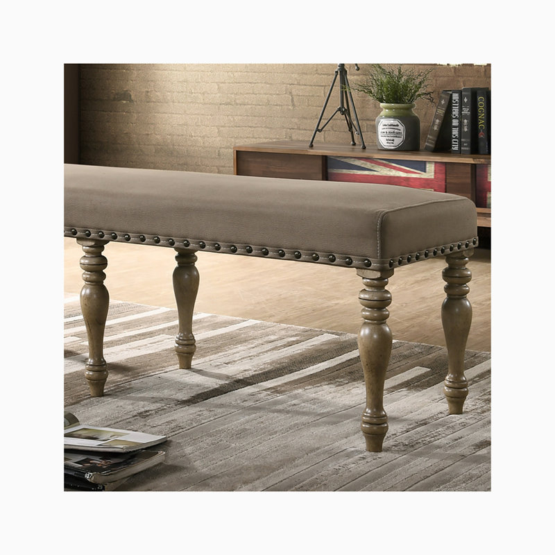 Upholstered Nailhead Bench