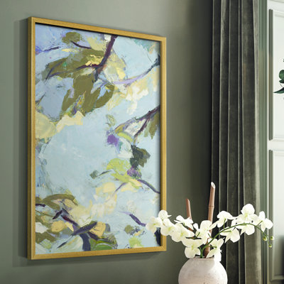 Aqua Sky Framed Print - Solid Wood