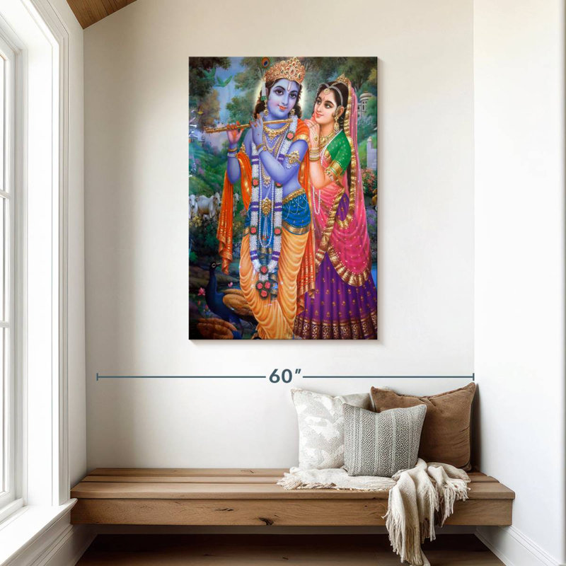 Adella Krishna And Radha, 45" H x 30" W