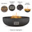 Foyer d'extérieur au carbone en propane / gaz naturel Carson-113697848-113697847-113697845