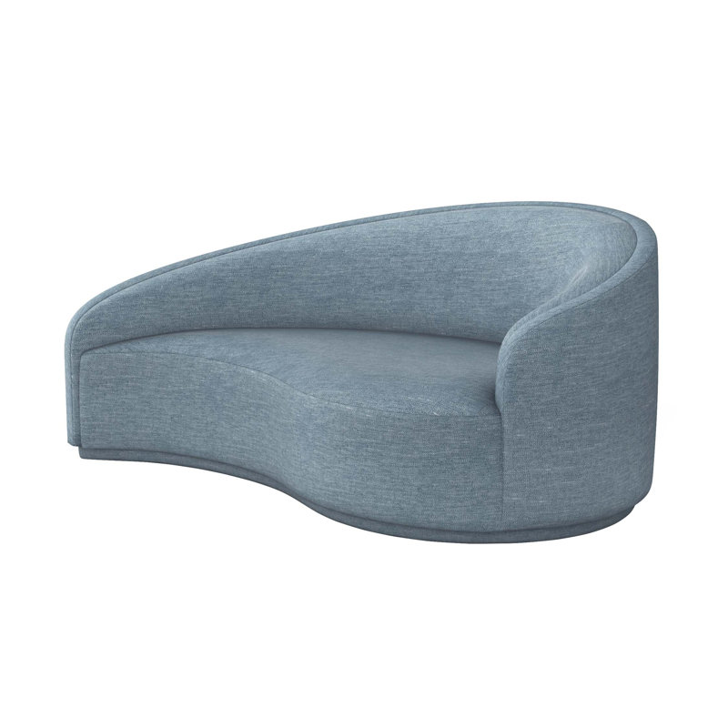 Dana Chaise Lounge, Surf Polyester Twill, Right Hand Facing