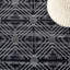 Tapis géométrique en laine et en coton tissé à la main avec latex Marbella-641391701