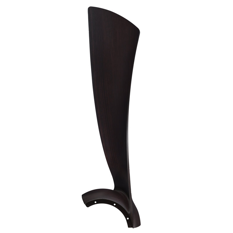 Wrap Custom 52 inch Indoor/Outdoor Ceiling Fan Blade Set of 3 - Dark Walnut, Dark Walnut, 3.54" H x 25.94" W x 7.8" D