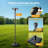 89" H Modern Freestanding Solar Lamp Post with Motion Sensor and Fillable Base-1525305871