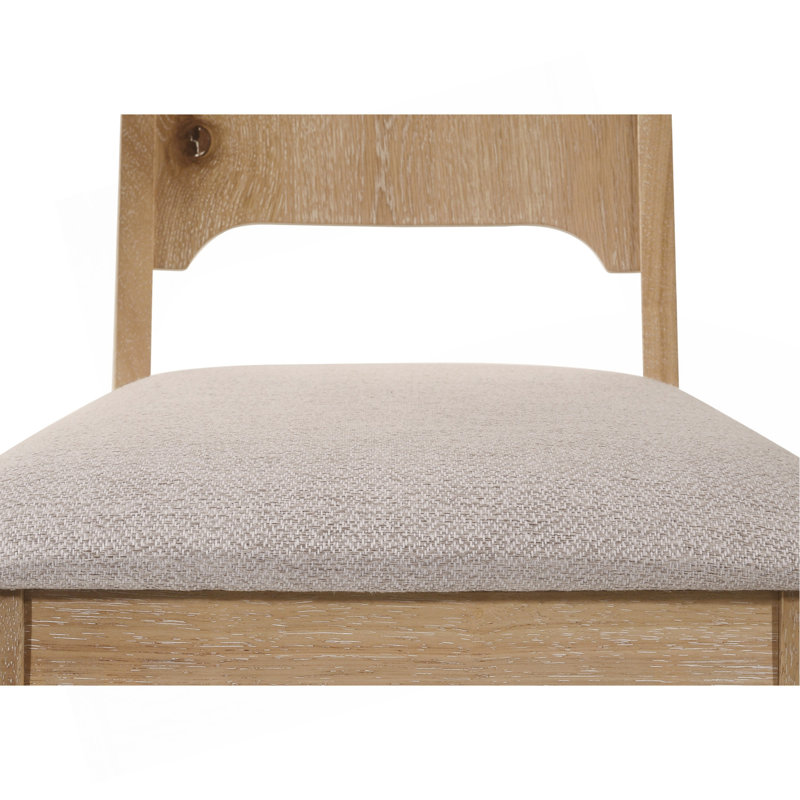 Ensemble de chaises de salle à manger rectangulaire en bois brun clair, 5 pièces: table, 4 chaises