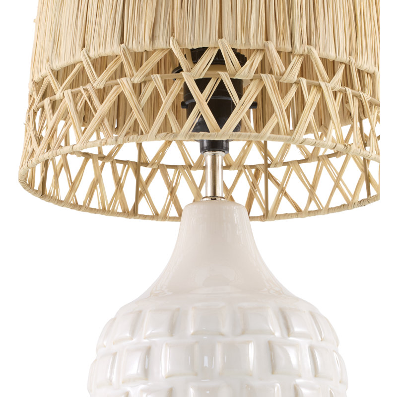 Lampe de table Cantalupo, Blanc