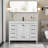 48" Modern Single Bathroom Vanity With Sink Top, Faucet,bathroom Cabinet Shelf With Drawers And Doors-1571655925