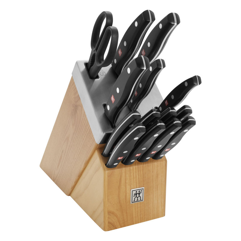 TWIN Signature 15 Piece Self Sharpening Block Set, Natural